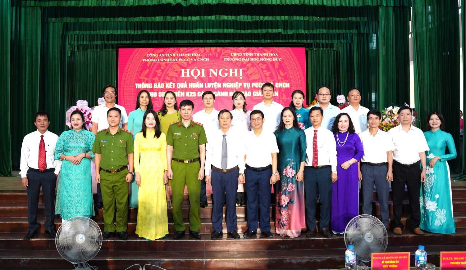 Hội nghị thông báo kết quả huấn luyện nghiệp vụ PCCC&CNCH cho sinh viên K25 các ngành đào tạo giáo viên